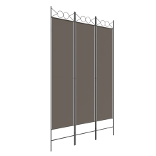 vidaXL 3 paneles antracitszürke szövet térelválasztó 120x200 cm (350148) bútor