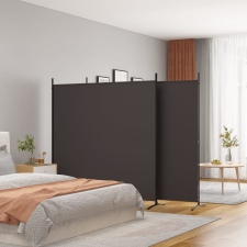 vidaXL 3 paneles barna szövet paraván 525x180 cm bútor