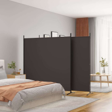 vidaXL 3 paneles barna szövet paraván 525x180 cm bútor