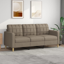 vidaXL 3 személyes fekete szövetkanapé 180 cm bútor