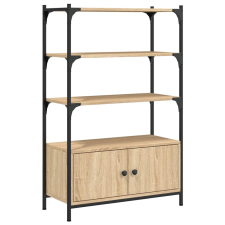 vidaXL 3 szintes sonoma tölgy szerelt fa könyvespolc 70x30x109,5 cm (838994) bútor