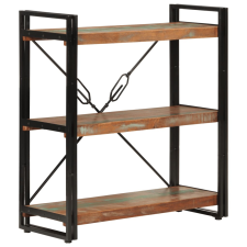 vidaXL 3-szintes újrahasznosított fa és vas könyvespolc 77x30x80 cm bútor