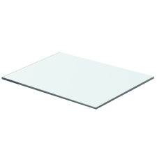 vidaXL 40x25 cm átlátszó panel üvegpolc fürdőszoba kiegészítő