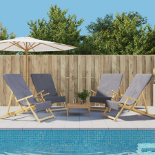 vidaXL 4 db antracitszürke 400 GSM szövet strandtörölköző 60 x 135 cm lakástextília