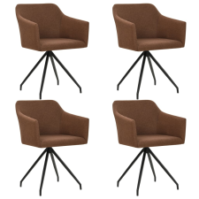 vidaXL 4 db barna szövetborítású forgó étkezőszék bútor