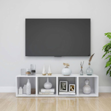 vidaXL 4 db fehér forgácslap TV-szekrény 37 x 35 x 37 cm bútor