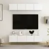 vidaXL 4 db fehér forgácslap TV-szekrény 80 x 30 x 30 cm