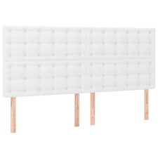 vidaXL 4 db fehér műbőr fejtámla 100x5x78/88 cm (3116441) ágy és ágykellék