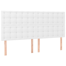 vidaXL 4 db fehér műbőr fejtámla 90x5x78/88 cm (3116435) ágy és ágykellék