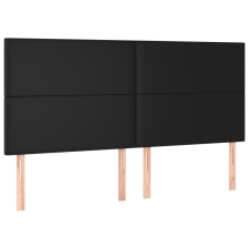 vidaXL 4 db fekete műbőr fejtámla 100x5x78/88 cm (3116160) ágy és ágykellék