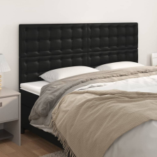 vidaXL 4 db fekete műbőr fejtámla 90x5x78/88 cm ágy és ágykellék