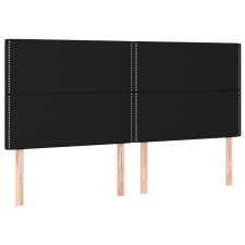 vidaXL 4 db fekete szövet fejtámla 100x5x78/88 cm (3116216) ágy és ágykellék