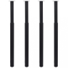 vidaXL 4 db fekete teleszkópos asztalláb 710 mm - 1100 mm