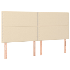 vidaXL 4 db krémszínű szövet fejtámla 100x5x78/88 cm (3116219) ágy és ágykellék