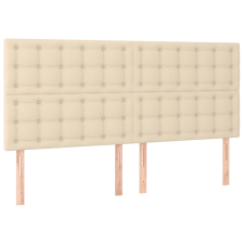 vidaXL 4 db krémszínű szövet fejtámla 100x5x78/88 cm (3116793) ágy és ágykellék