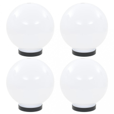 vidaXL 4 db LED gömblámpa 20 cm PMMA kültéri világítás