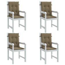 vidaXL 4 db melange tópszínű szövet háttámlás székpárna 100x50x4 cm kerti bútor