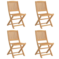 vidaXL 4 db összecsukható tömör akácfa kerti szék 57 x 49 x 90 cm (365744) kerti bútor