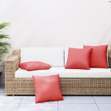vidaXL 4 db piros szövet kanapépárna 50 x 50 cm lakástextília