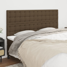 vidaXL 4 db sötétbarna szövet fejtámla 100x5x78/88 cm ágy és ágykellék