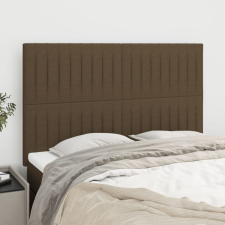 vidaXL 4 db sötétbarna szövet fejtámla 72 x 5 x 78/88 cm ágy és ágykellék