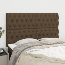 vidaXL 4 db sötétbarna szövet fejtámla 80x7x78/88 cm ágy és ágykellék