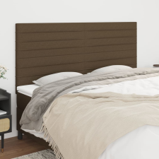 vidaXL 4 db sötétbarna szövet fejtámla 90x5x78/88 cm ágy és ágykellék