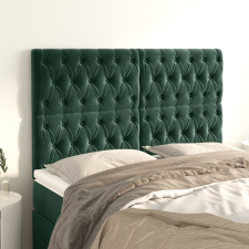 vidaXL 4 db sötétzöld bársony fejtámla 80x7x78/88 cm ágy és ágykellék