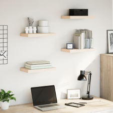 vidaXL 4 db szerelt fa függőpolc 40 x 23,5 x 4 cm bútor