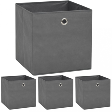 vidaXL 4 db szürke, nem szőtt tárolódoboz 32 x 32 x 32 cm bútor