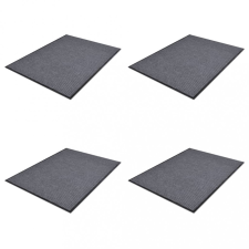 vidaXL 4 db szürke PVC lábtörlő 90 x 60 cm lakástextília