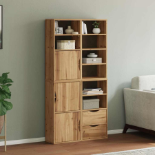 vidaXL 4 db tömörfa fenyőfa oldalsó szekrény ODDA 40x24x79 cm bútor