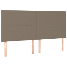 vidaXL 4 db tópszínű szövet fejtámla 90x5x78/88 cm (3116070) ágy és ágykellék