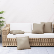 vidaXL 4 db tópszínű szövet kanapépárna 60 x 60 cm lakástextília