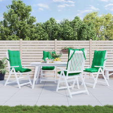 vidaXL 4 db zöld oxford-szövet magas háttámlájú székpárna (377618 VidaXL) lakástextília