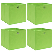 vidaXL 4 db zöld szövet tárolódoboz 32 x 32 x 32 cm bútor