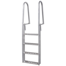 vidaXL 4-lépcsős alumínium dokk-/medencelétra 170 cm medence kiegészítő