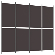 vidaXL 4 paneles barna szövet paraván 200x220 cm (350247) bútor