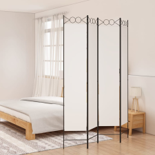 vidaXL 4 paneles fehér szövet térelválasztó 160x220 cm bútor