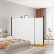 vidaXL 4 paneles fehér szövet térelválasztó 698x180 cm bútor