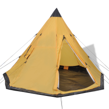 vidaXL 4 személyes sárga sátor sátor