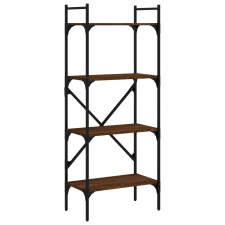 vidaXL 4-szintes barna tölgyszínű fa könyvespolc 56x31,5x138,5 cm (833342) bútor