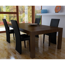 vidaXL 4 x ebédlő szék fekete bútor