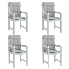 vidaXL 4db melange világosszürke szövet háttámlás székpárna 100x50x4cm lakástextília