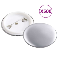 vidaXL 500 szett 37 mm-es kitűző alkatrész kitűző