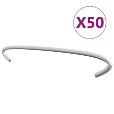 vidaXL 50 db horganyzott acél gabionhorog 20 cm kerti dekoráció