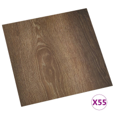 vidaXL 55 db barna öntapadó PVC padlólap 5,11 m² (324647) járólap