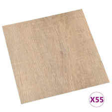 vidaXL 55 db barna öntapadó PVC padlólap 5,11 m² (324664) építőanyag