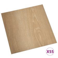 vidaXL 55 db barna öntapadó PVC padlólap 5,11 m² (324666) járólap