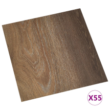 vidaXL 55 db barna öntapadó PVC padlólap 5,11 m² (324667) építőanyag